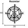 Róża wiatrów Kotwica DEKORACJA ŚCIENNA obraz na ścianę